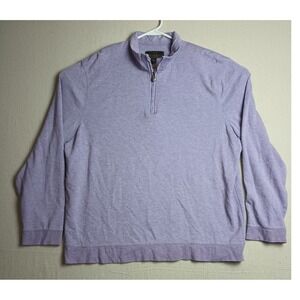 J.S. A. Bank Reserve Pullover 1/4 Zip Long Sleeve Traditional XL Pima‎ Cotton G